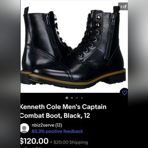 Kenneth Cole Unlisted dual zipper boot